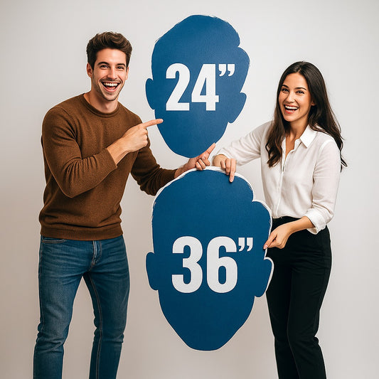 Big Heads Foam Board Cut Outs- Print My Events