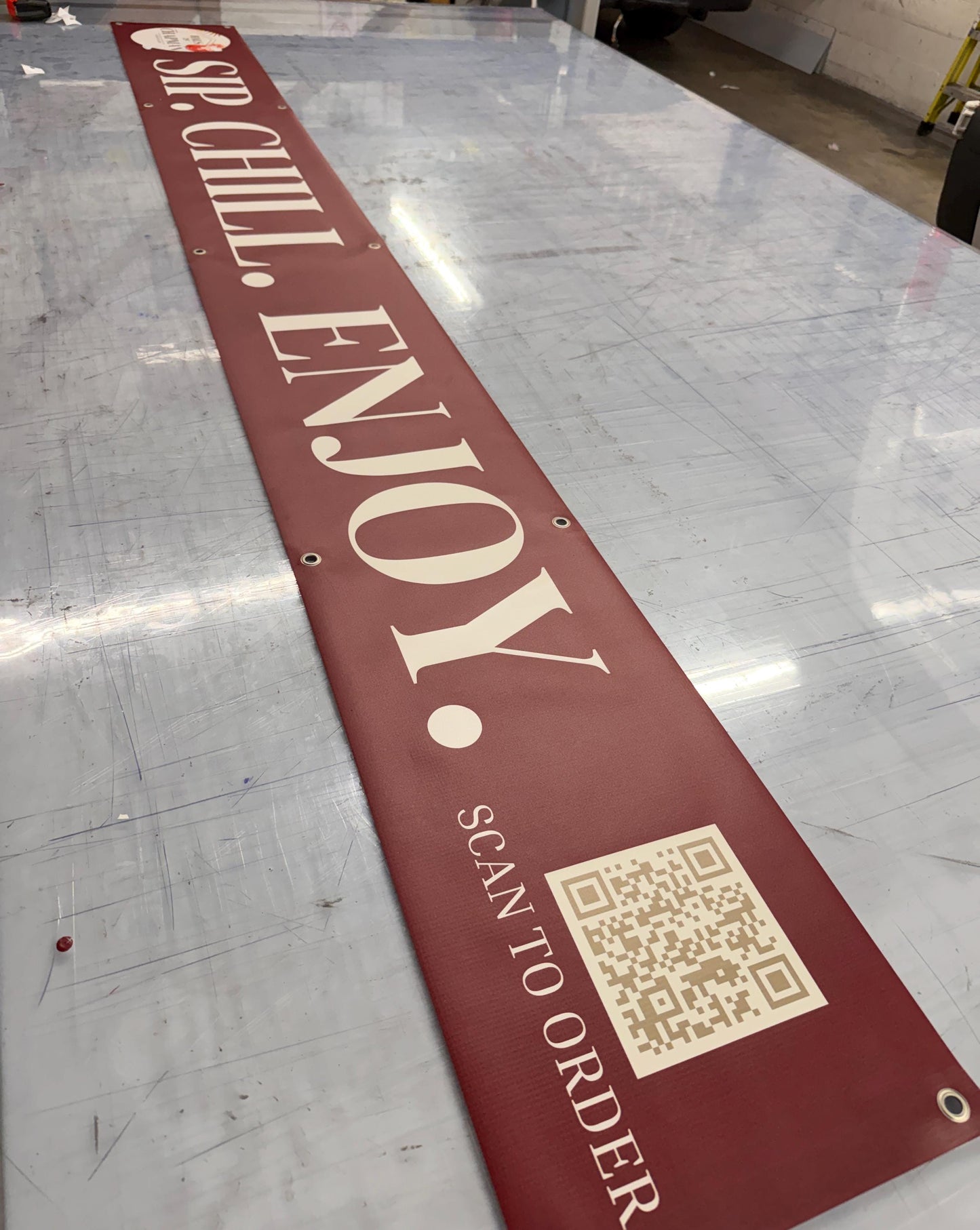 Custom Farmers Market Tent Banner | Business Logo Pop Up Canopy Sign
