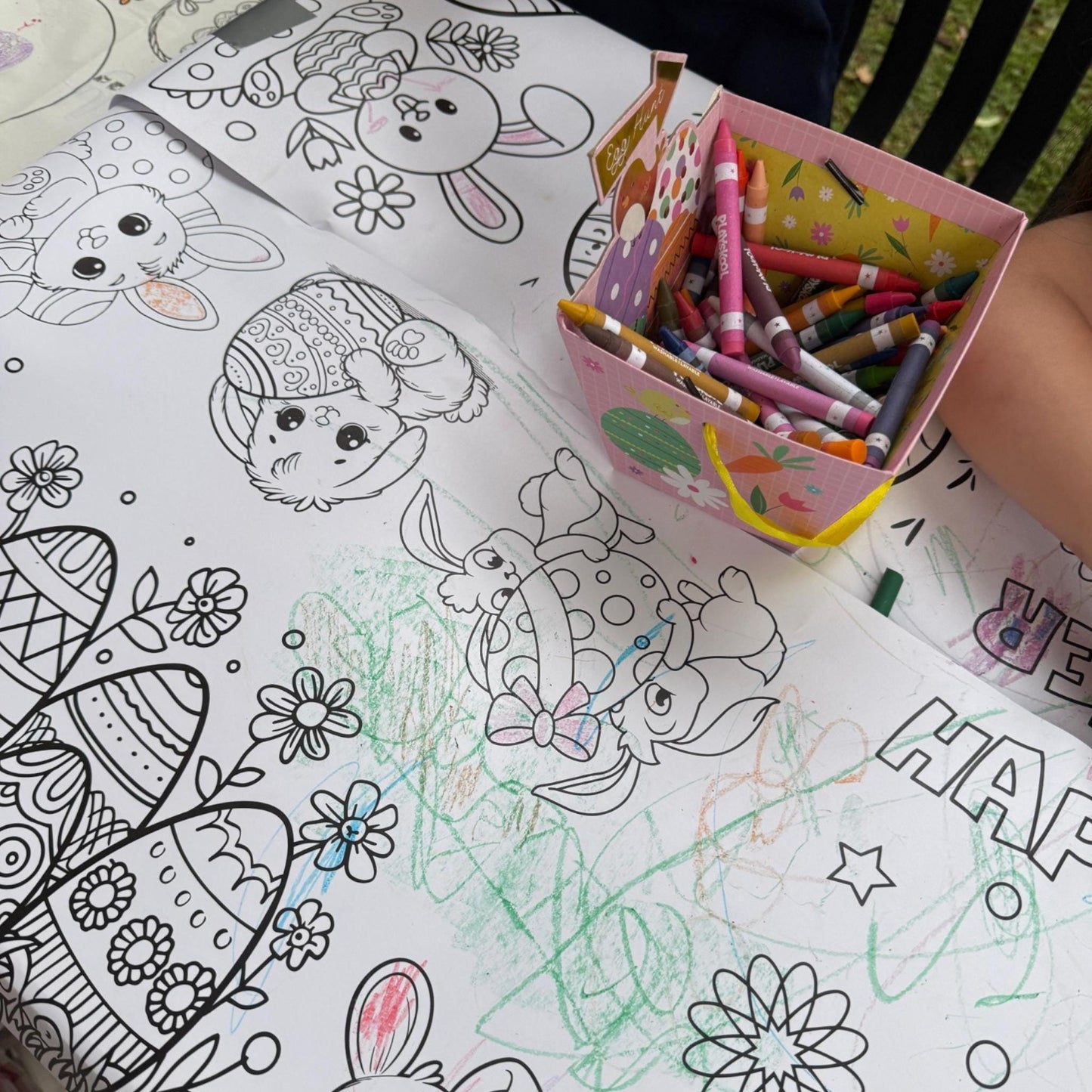 Kids Birthday Party Coloring Runner Giant Activity Banner Custom Name Age Gift